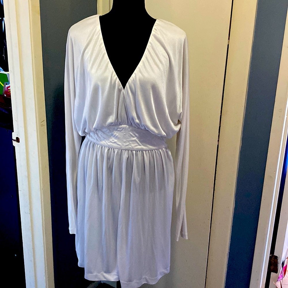 White Halston Sex and The City Dress Size 8